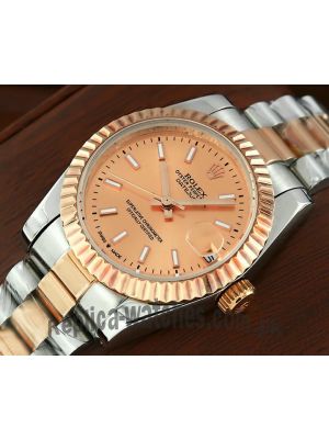 Rolex Lady DateJust Rose Gold Dial Watch Price in Pakistan