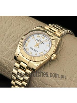 Rolex Lady Datejust  White Dial Watch Price in Pakistan