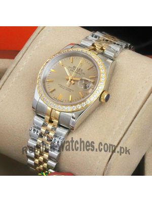 Rolex Oyster Perpetual Datejust Diamond Bezel Watch Price in Pakistan