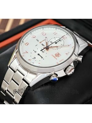 Tag Heuer Carrera Calibre 1887Chronograph 43mm White Dial Watch Price in Pakistan