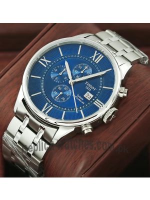 Tissot Chemin des Tourelles Blue Dial Chronograph Watch  Price in Pakistan
