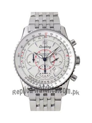 Breitling Montbrillant Chronograph White Dial Watch Price in Pakistan