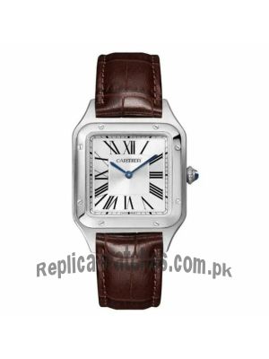 Cartier Santos Dumont Brown Strap Watch Price in Pakistan
