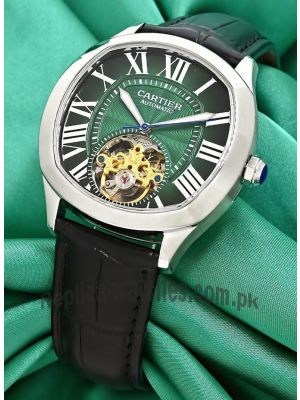 Drive de Cartier Green Dial Flying Tourbillon Watch Price in Pakistan