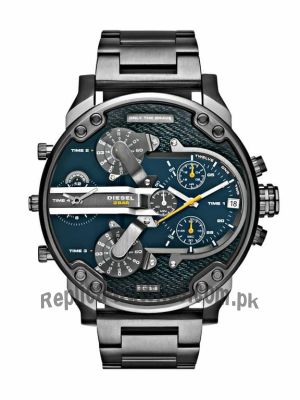 Diesel Men's DZ7331 The Daddies Series Analog Display Analog Quartz Black Watch Price in Pakistan