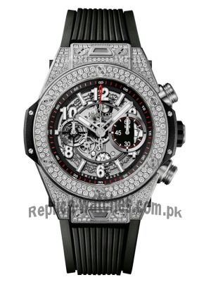 Hublot Big Bang Unico Titanium & Diamonds Pave Watch Price in Pakistan