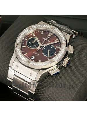Hublot Classic Fusion Chronograph Diamond Bezel Watch Price in Pakistan