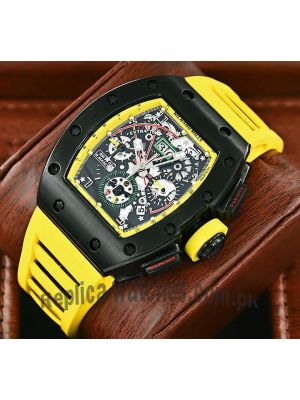 Richard Mille RM 011-01 Roberto Mancini Chronograph Flyback  strap watches in Pakistan