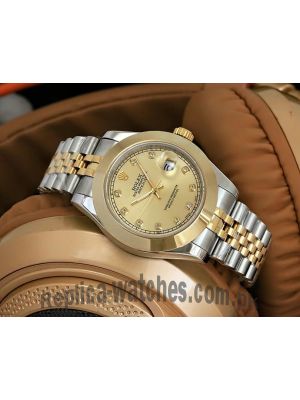Rolex Datejust Two Tone Gold Dial Watch Price in Pakistan