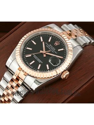 Rolex Datejust Black Dial Two Tone Watch Price in Pakistan