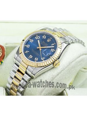 ROLEX Datejust  Blue Concentric Dial Two Tone Watch Price in Pakistan