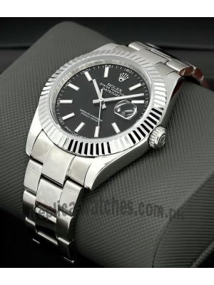 Rolex Datejust Rolesor 41  Black Dial Watch Price in Pakistan
