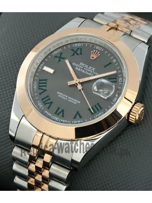 Rolex Datejust Steel Everose Gold Slate Dial Jubilee Watch Price in Pakistan