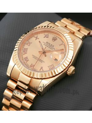 Rolex Datejust Rose Gold Watch Price in Pakistan