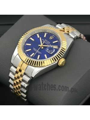 Rolex Datejust Two-Tone Blue Dial Watch Price in Pakistan
