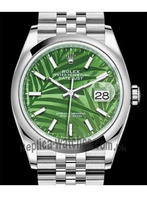 New 2021 Rolex Datejust Green Palm Motif Dial 126200 Watch  (2021) Price in Pakistan