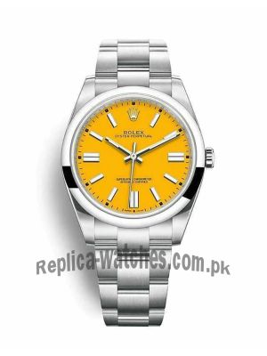 Rolex Oyster Perpetual Yellow Dial Men's Watch  Price in Pakistan