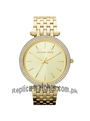 Michael Kors Darci Glitz Gold Dial Pave Bezel Ladies Watch Price in Pakistan