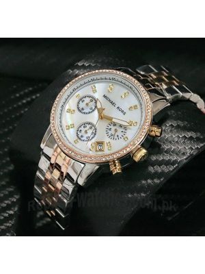 Michael Kors Womens Ritz Tri color Chronograph Watch Price in Pakistan