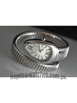 Bvlgari Serpenti Silver Opaline Dial Ladies Watch Price in Pakistan