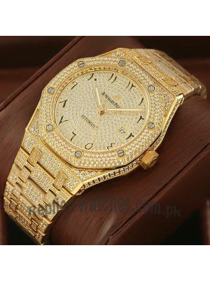 Audemars Piguet Royal Oak Diamond Set Arabic Dial Watch  Price in Pakistan