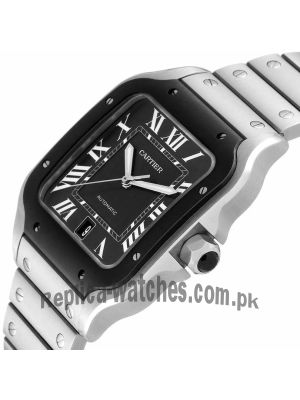 Cartier Santos de Cartier Black Dial Watch Price in Pakistan