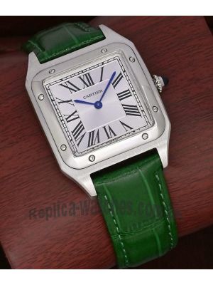 Cartier Santos Dumont Green Straps Unisex Watch Price in Pakistan