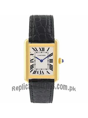 Cartier Tank Solo Leather Straps Watch
