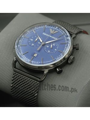 Emporio Armani Aviator Blue Dial Watch Price in Pakistan