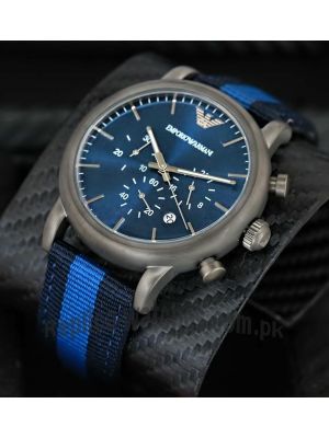 Emporio Armani Men's Chronograph Luigi Gunmetal Stainless Steel Watch Price in Pakistan