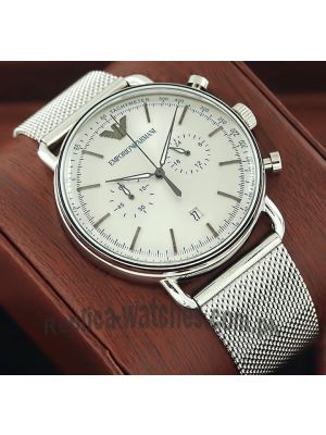 Emporio Armani Silver Dial Men's Watch Price in Pakistan