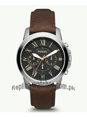 Fossil Grant Chronograph Brown Leather Watch FS4813  (Same as Original) Price in Pakistan