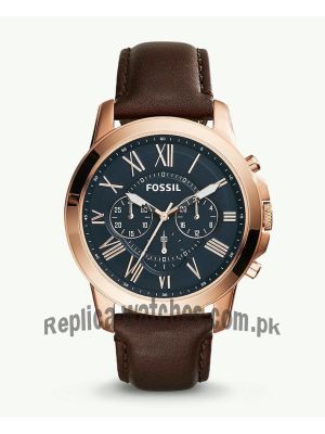 Fossil Grant Chronograph Brown Leather Watch FS5068  (Same as Original) Price in Pakistan