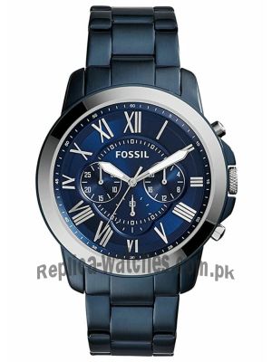 Fossil Nate Blue Steel Band Chronograph Watch FS5230   (Same as Original) Price in Pakistan
