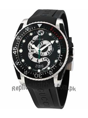 Gucci Dive Quartz Snake Black Dial Men's Watch Price in Pakistan
