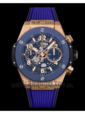 Hublot Big Bang Unico King Gold Blue Watch Price in Pakistan