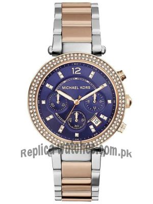 Michael Kors Women's MK6141 Parker Round Two-tone Bracelet Watch Price in Pakistan