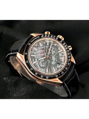Omega Speedmaster Grey Side of the Moon Meteorite Black Strap Watch Price in Pakistan