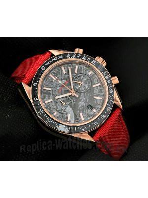 Omega Speedmaster  Grey Side of the Moon Meteorite Red Strap Watch Price in Pakistan