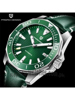 Pagani Design PD-1668 Green in Leather Watch Price in Pakistan