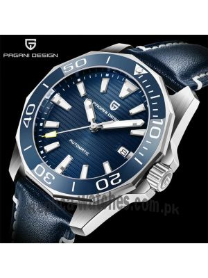 Pagani Design PD-1668 Blue Leather Watch Price in Pakistan