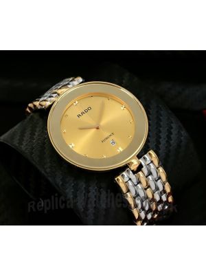 Rado Florence Two Tone Golden Dial Watch Price in Pakistan