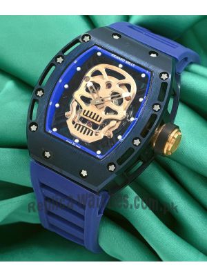 Richard Mille Skull Dial Blue Watch Price in Pakistan