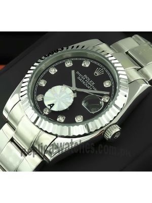 Rolex Datejust Black Diamond Dial Watch Price in Pakistan