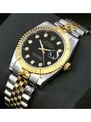 Rolex Datejust Black Diamond Dial Watch Price in Pakistan