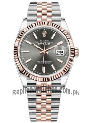 Rolex Datejust Dark Rhodium Dial Swiss Watch Price in Pakistan