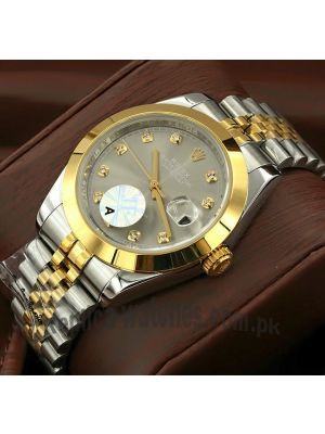 Rolex Datejust II Rolesor Gray Diamond Dial Watch Price in Pakistan