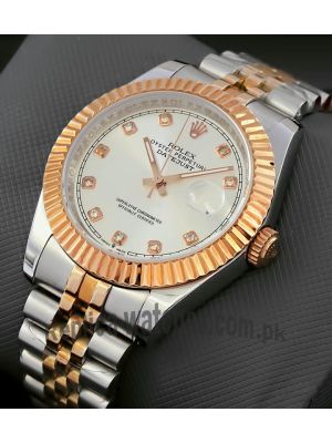 Rolex Datejust Silver Dial Two Tone Watch Price in Pakistan