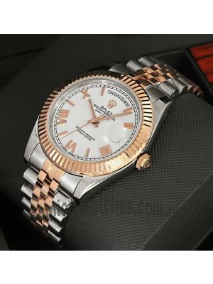 Rolex Day-Date 40  Two Tone White Dial Watch Price in Pakistan