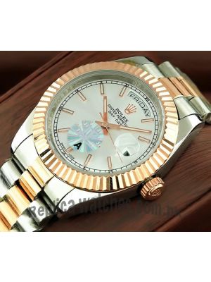 Rolex Day-Date Silver Dial Two Tone Watch Price in Pakistan